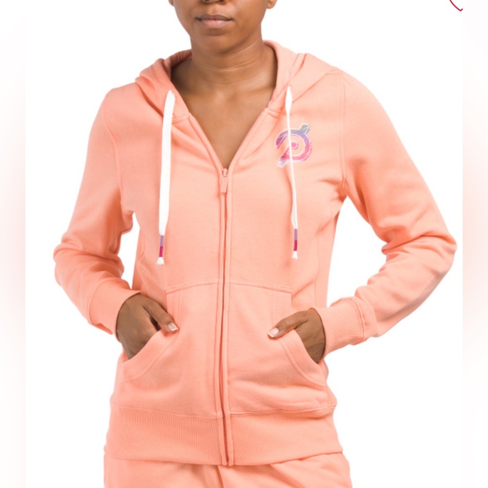 NWT Peloton full zip hoodie orange size XS